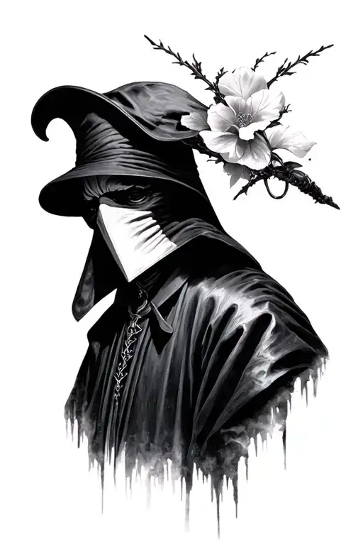 Plague Doctor Realism Blackwork
