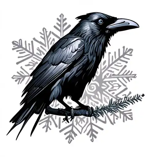 Raven And Snowflake