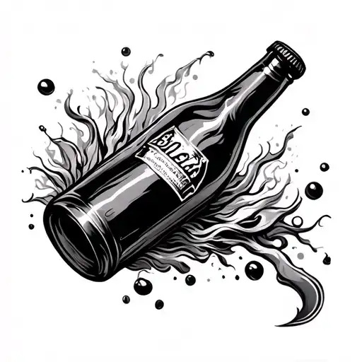 Beer Bottle Abstract Mystic