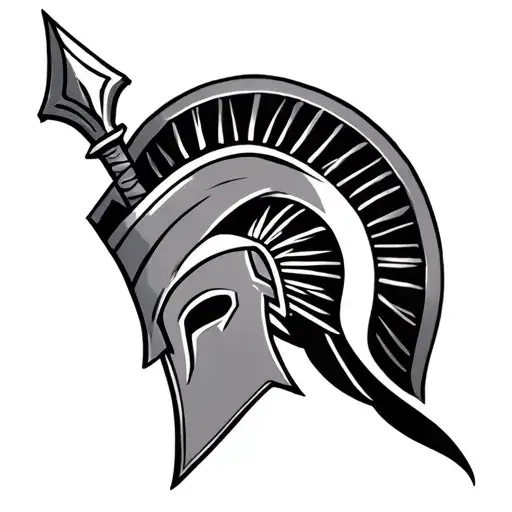 Spartan Spear With Scarf