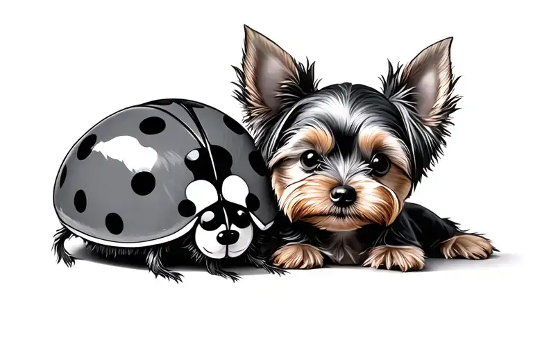 Ladybug And Yorkie