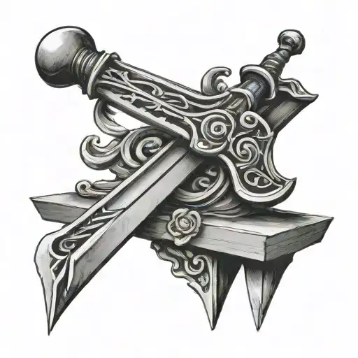 Sword On Top Of Anvil