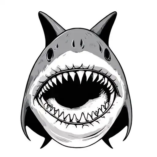 Shark Jaw With Eye Inside