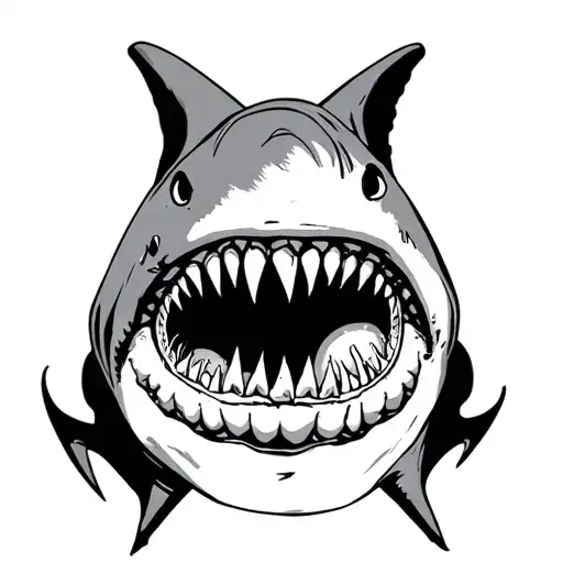 Shark Jaw With Eye In Mouth