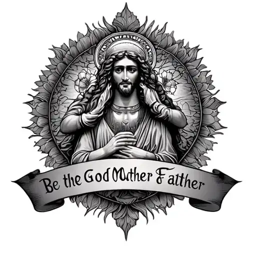 Be The God Of Mother And Father Written Tatto