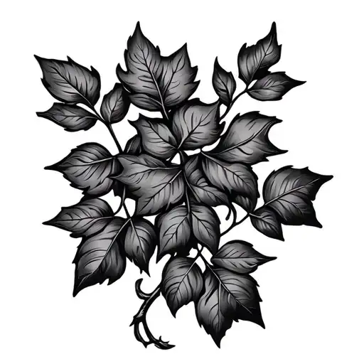 Leaves On Vine Intertwined