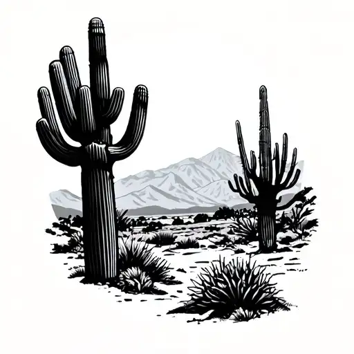 Bay Area And Arizona Desert Landscape