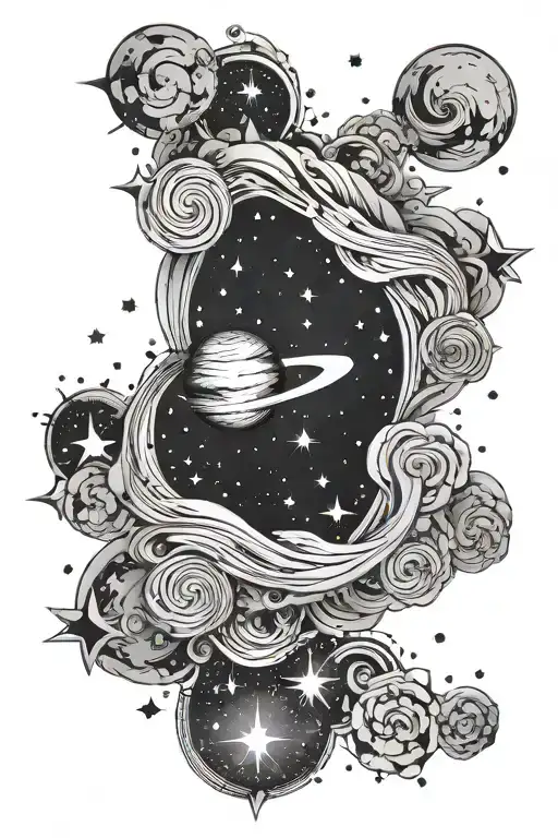 Galaxy Filled With Stars