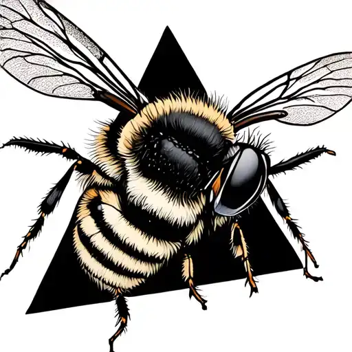 Bee In An Upside Down Triangle