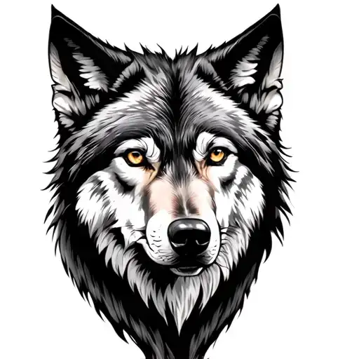 Black Wolf White Wolf Looking Forward