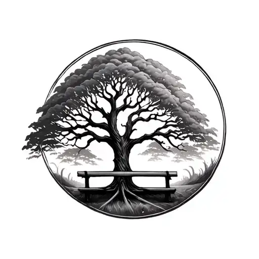 Tree Of Life With Bench