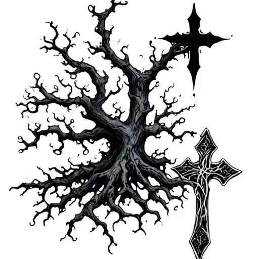 A Poisonous Tree Combined With A Cross