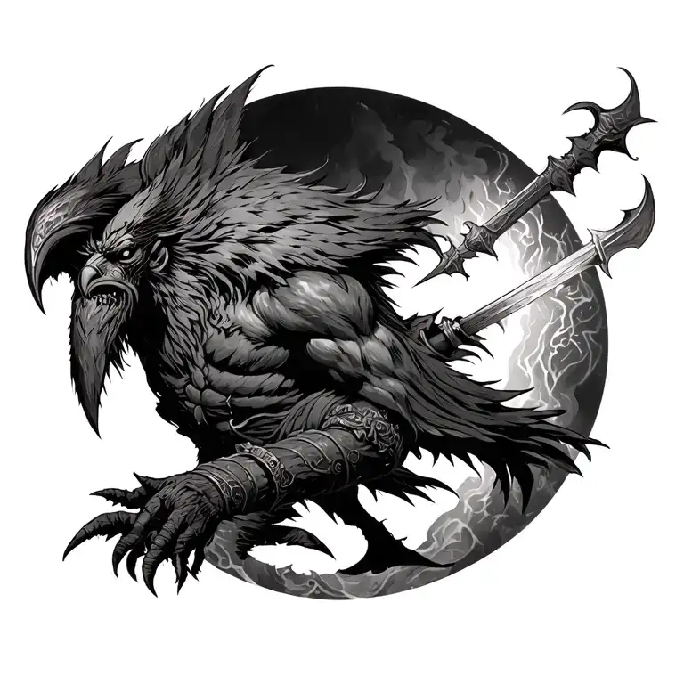 Hellboy Viking Hunin Munin