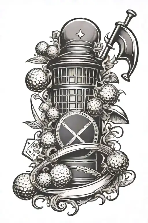 Golf And Gambling Themed