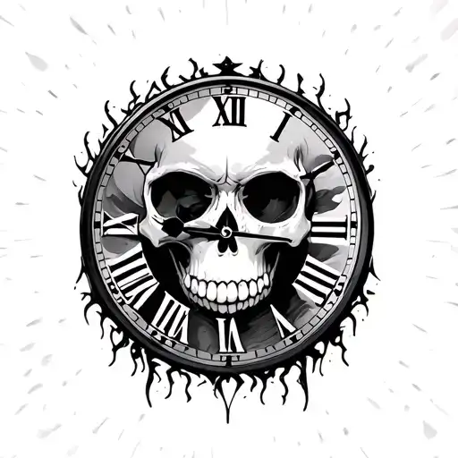 Skull Clock