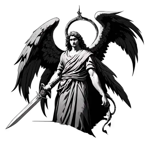 Arch Angel Michael With A Sword