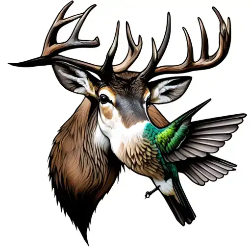 Buck And Hummingbird