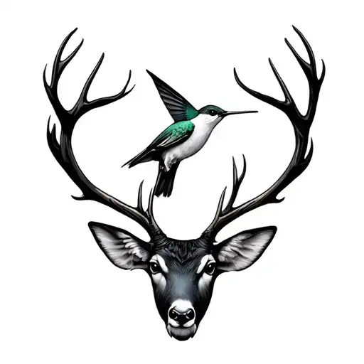 Hummingbird And Buck