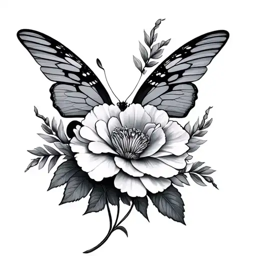 An Angel Butterfly Carnation