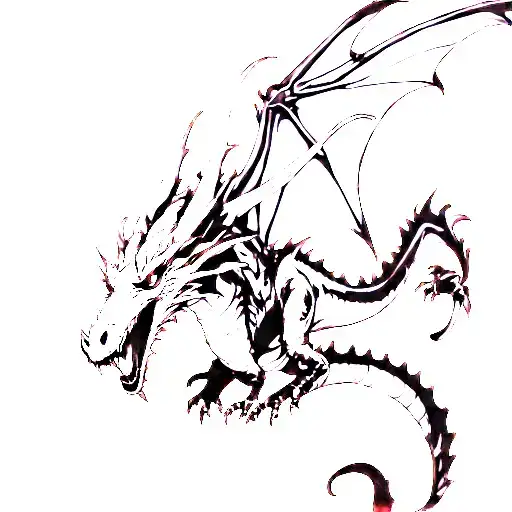 Scary Dragon Flying Not Skinny