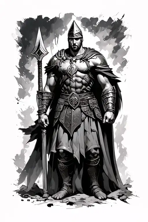 Spartan Warrior Standing