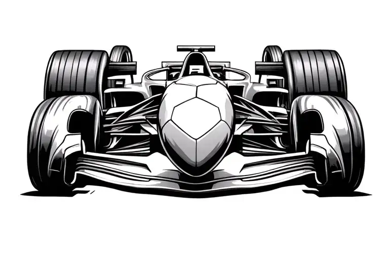 Biceps Band Tattoo Showing My Passion For Football And Formula One