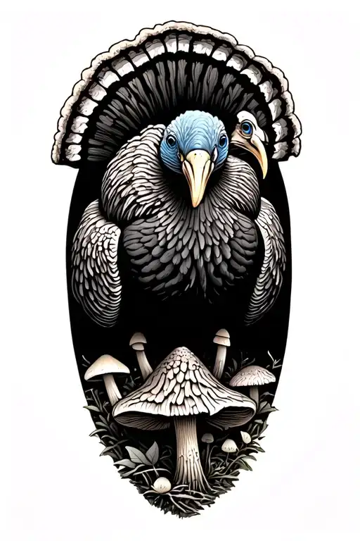 Turkey In Woods Incorporating Morel Mushrooms And Arrowhead