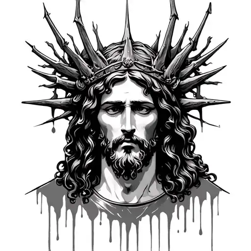 Jesus Thorncrown Blood