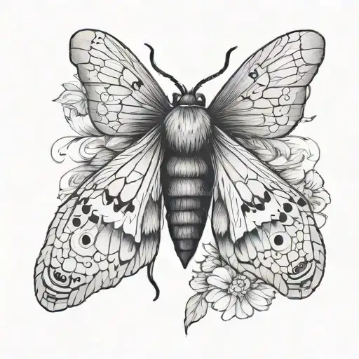 Moth And Smoke On Forearm