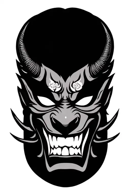 Japanese Demon Mask