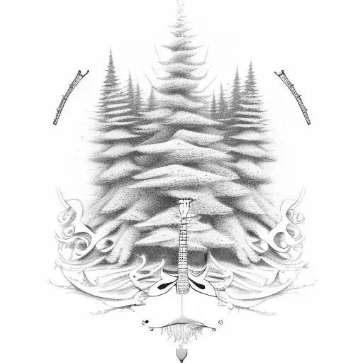 Acoustic Guitar Tree Fusion Full Back Piece