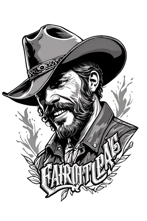 Religious With Some Dj And Cowboy With The Phrase The