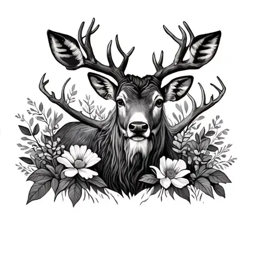 May Birth Flower And Hunting Scene