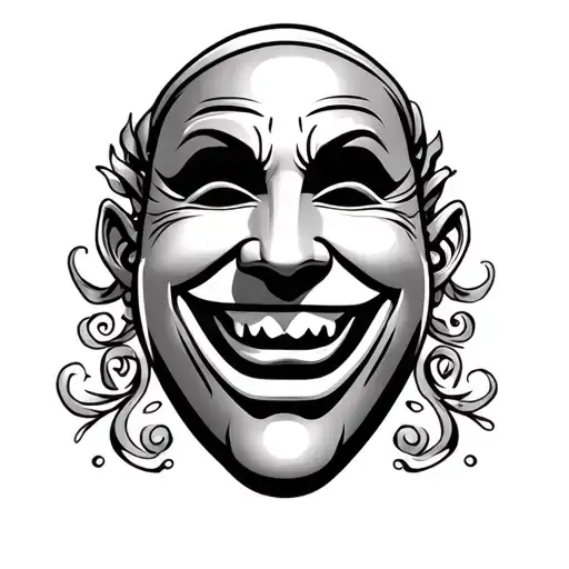 Theatre Mask Happy Male