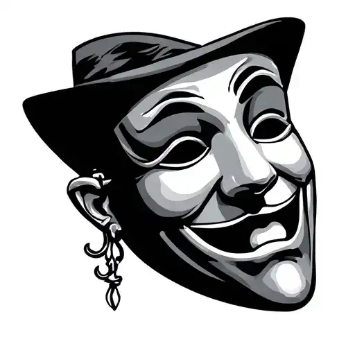 Theatre Mask Happy Male