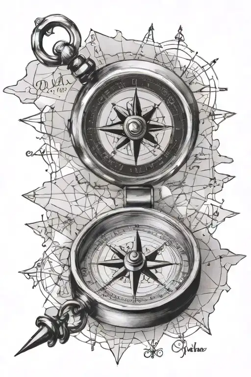 Compass And Map