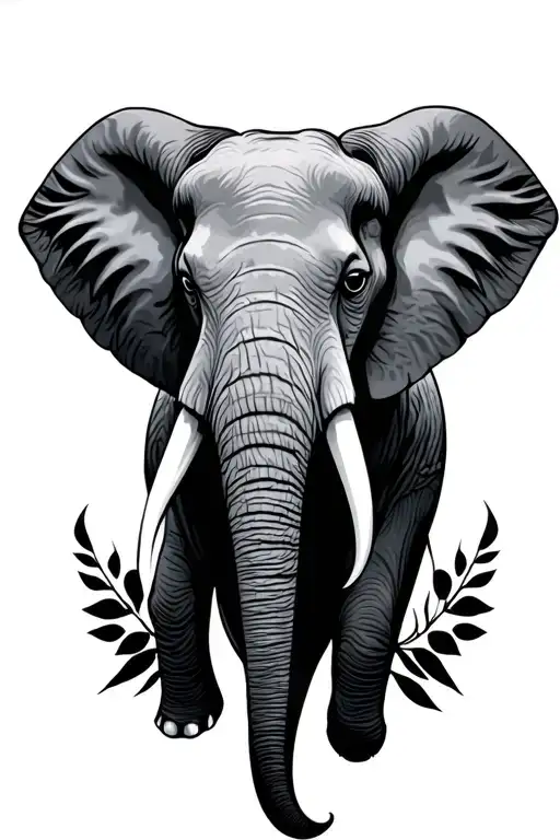 Elephant Head Surrounded