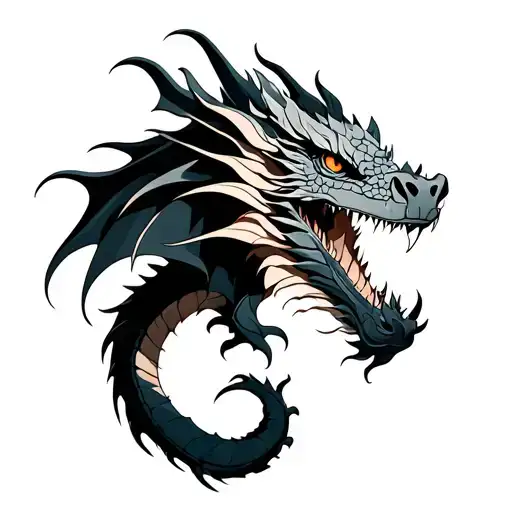 Dragon Around The Shoulder