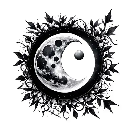 A Moon On The Neck Sans Cercle Form