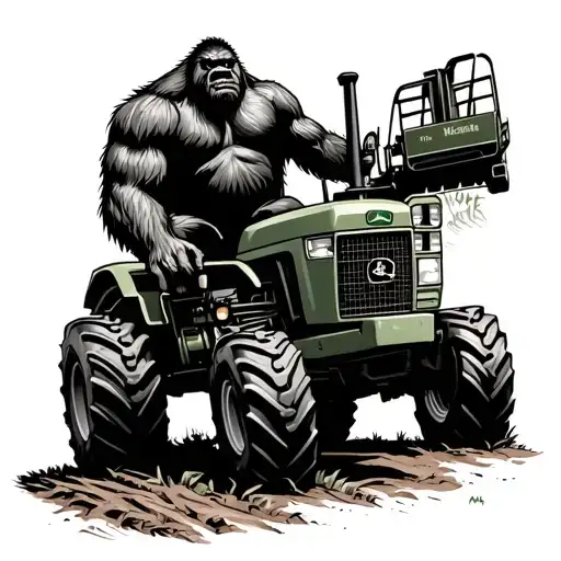 Bigfoot Farming On A John Deere