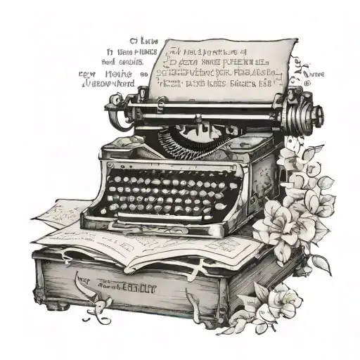 Quote From A Favorite Book Or Poem In A Typewriter Font