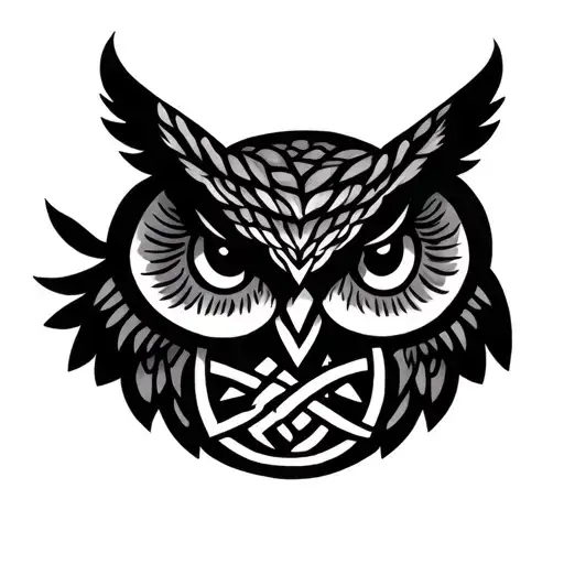 Owl With Trinity Knot