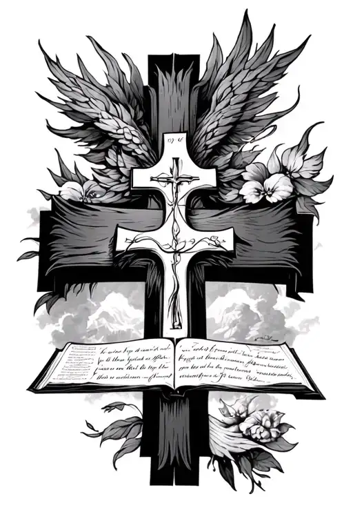 Images Of Historical Events In The Bible With A Cross In The Center And Scripture In That Cross