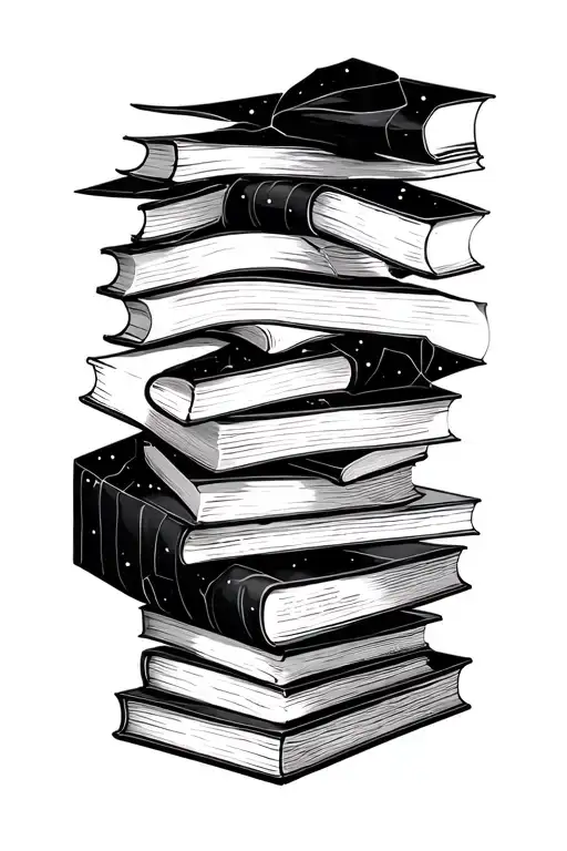 Books And Different Environments Inspired With Hexagons