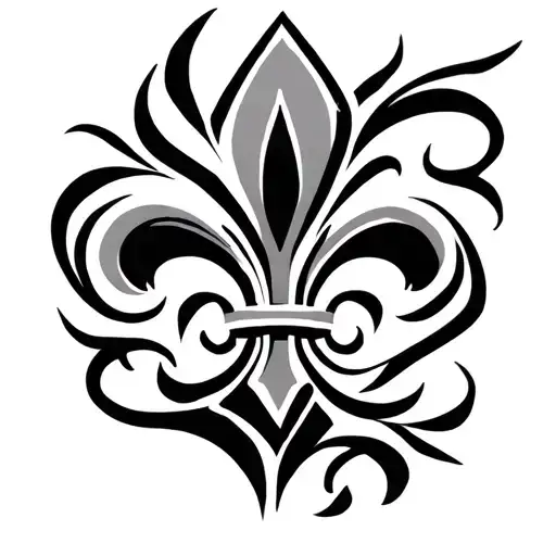 Create A African Tribal Tattoo With Fleur De Lis Designs