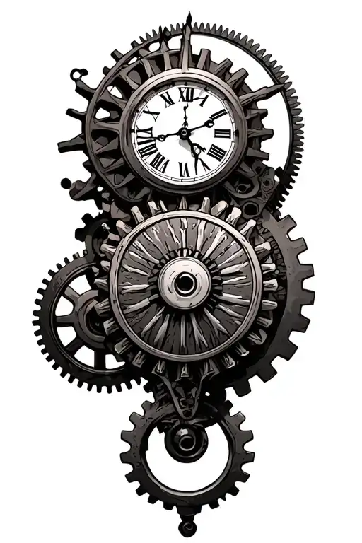 Steam Punk Clock Gears