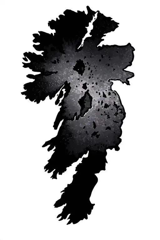 Ireland Island Map Outline