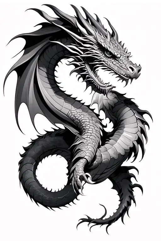 Realistic Dragon Sleeve