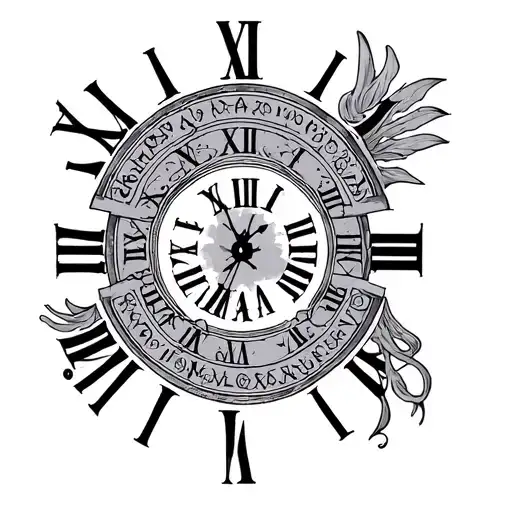 2 Sets Of Roman Numerals With Signitures