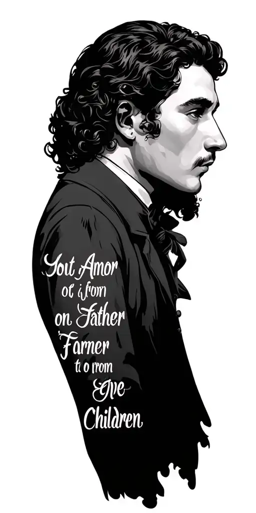 Coat Of Amor With Saying From Father To Children